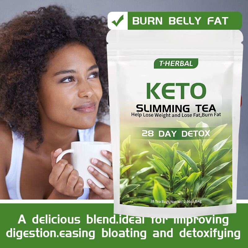28-Day Herbal Detox Cleanse: Slimming & Keto-Friendly Tea Herbal Slim & Burn for Effective Weight Loss